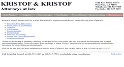 Desktop Screenshot of kristoflaw.com