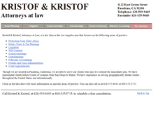 Tablet Screenshot of kristoflaw.com